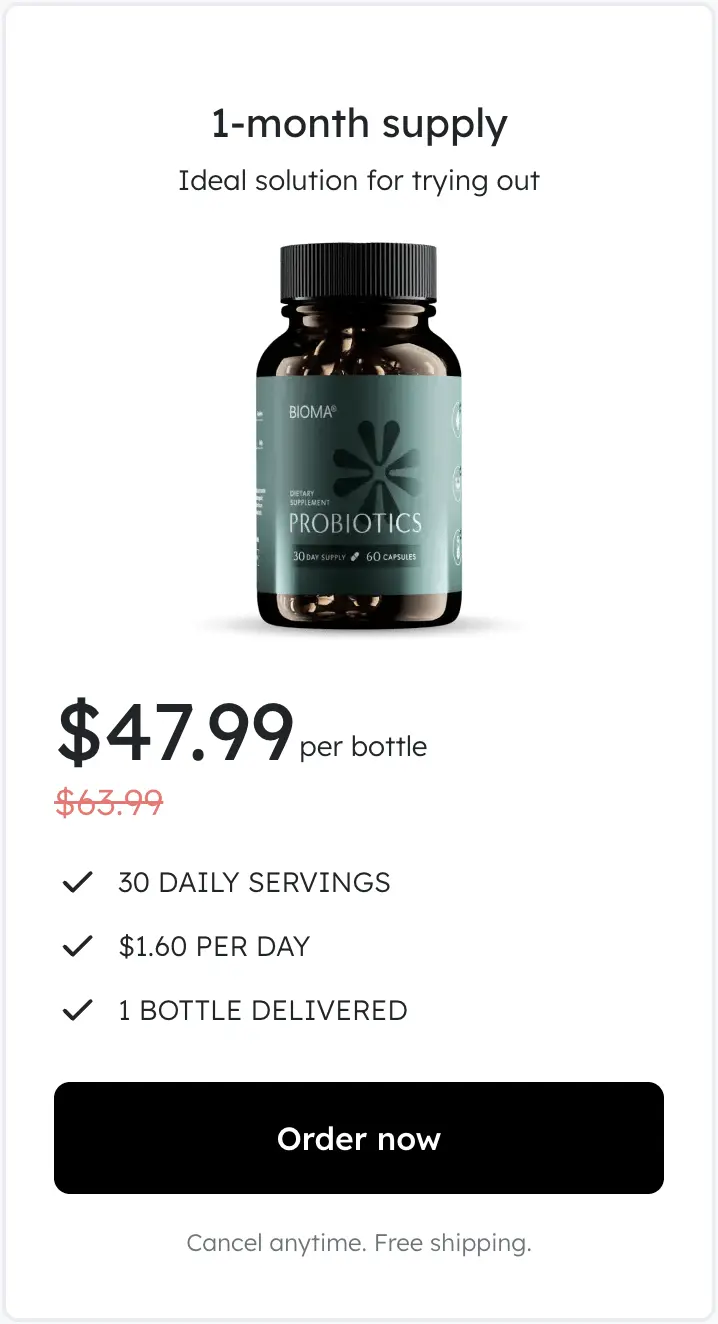 Bioma Probiotics 1 bottle